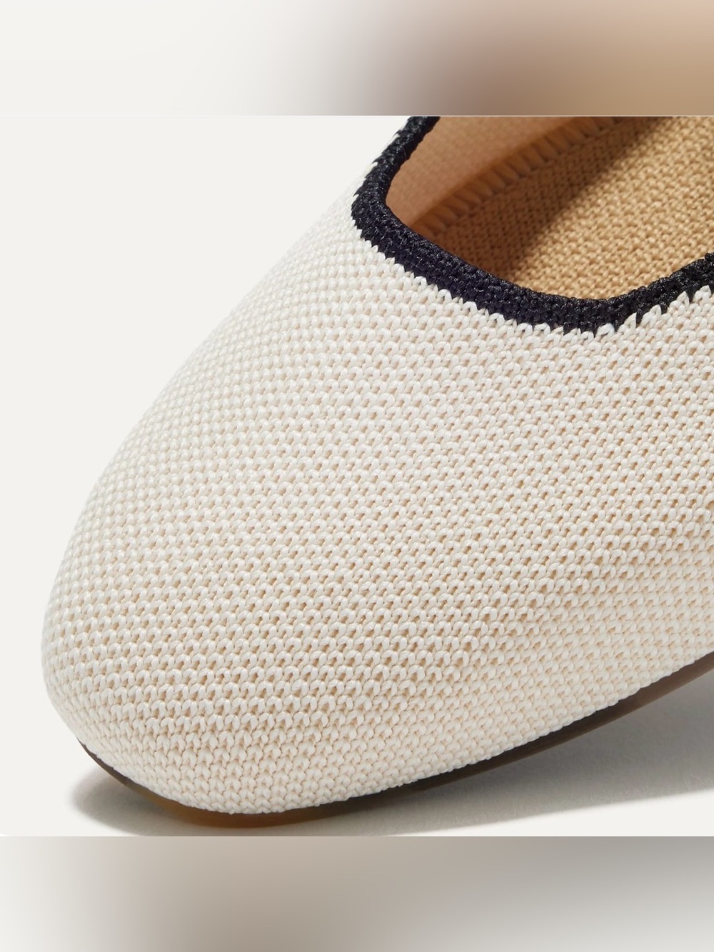 Rothy’s The Square Mary Jane Gardenia Knit Flats Women’s 8.5 - Picture 6 of 14